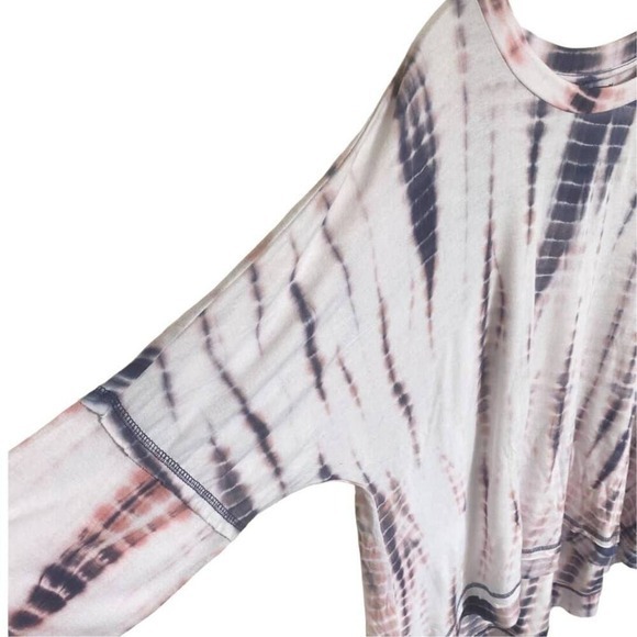 VTG Kelly Renee Long Sleeve Pink Blue White Tie Dye Top Women's size XXL/20 - Picture 9 of 12